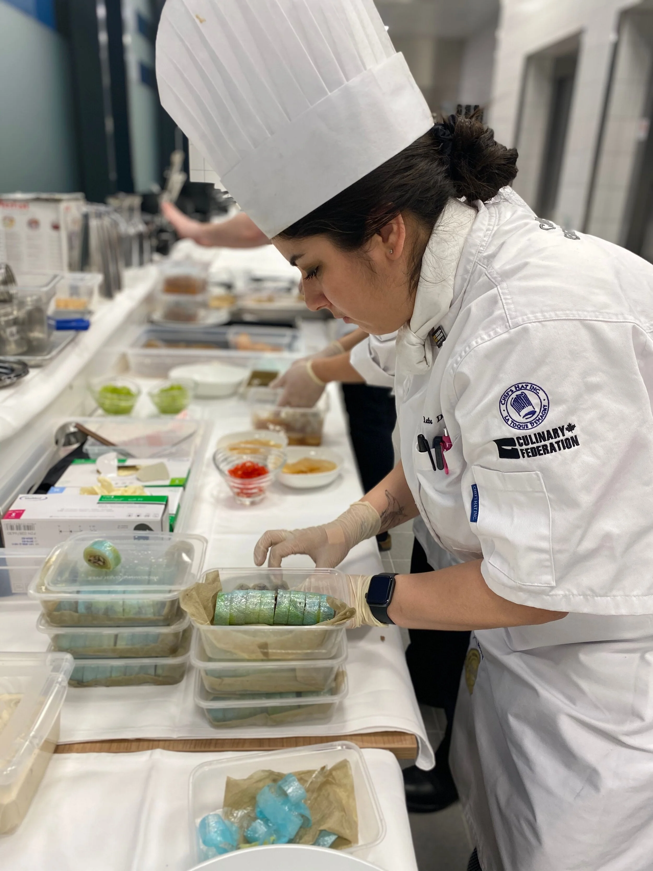 Reba DeGuevara volunteered with Culinary Team BC at the 2020 IKA/Culinary Olympics in Stuttgart.
