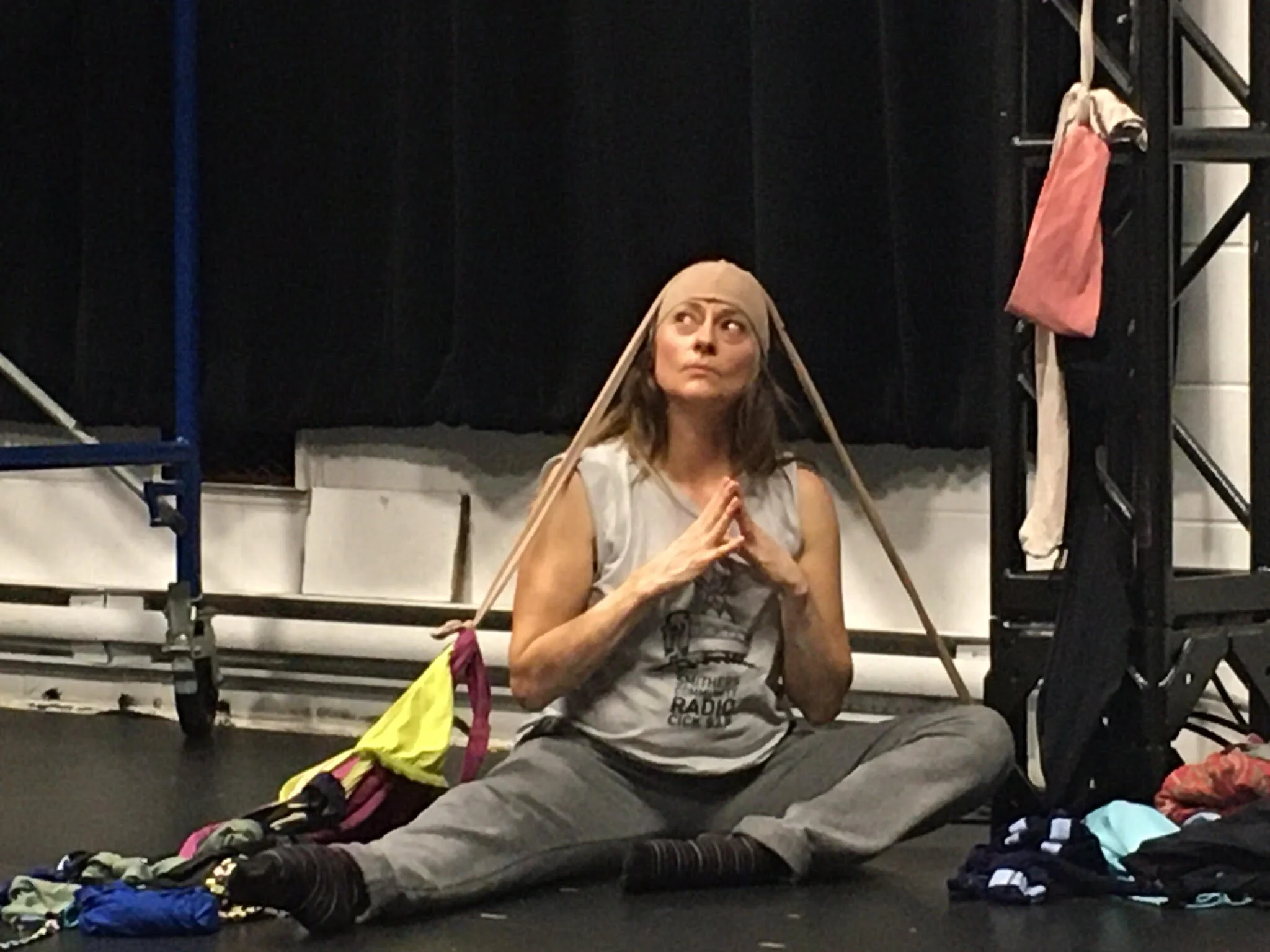 Tara Cheyenne Friedenberg in rehearsal for Body Parts. Photo by Kate Franklin