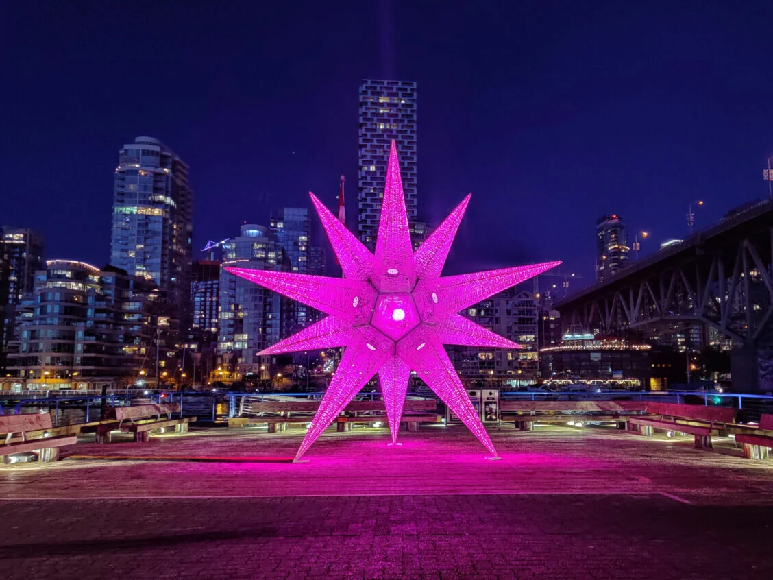 Christmas and Holiday Lights on Granville Island, to January 3