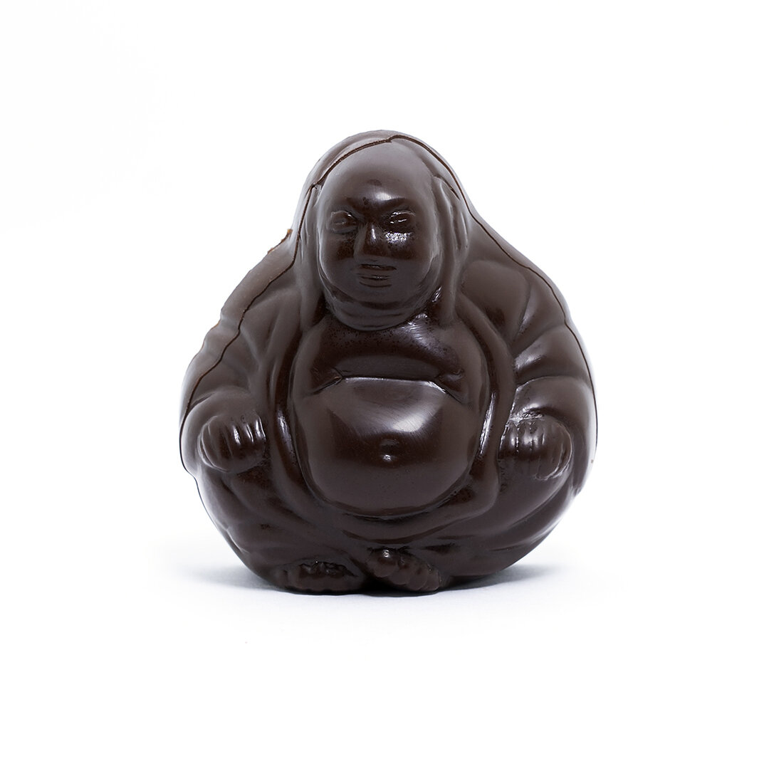 A chocolate Buddha.