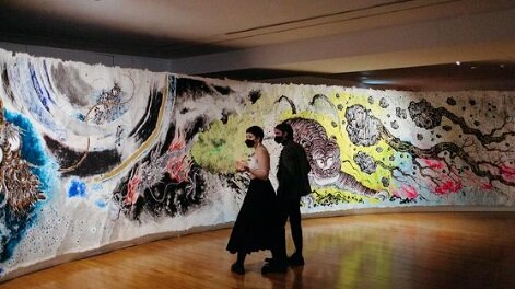 The Vancouver Art Gallery’s exhibit of Sun Xun’s Mythology or Rebellious Bone. Photo by Scott Little.