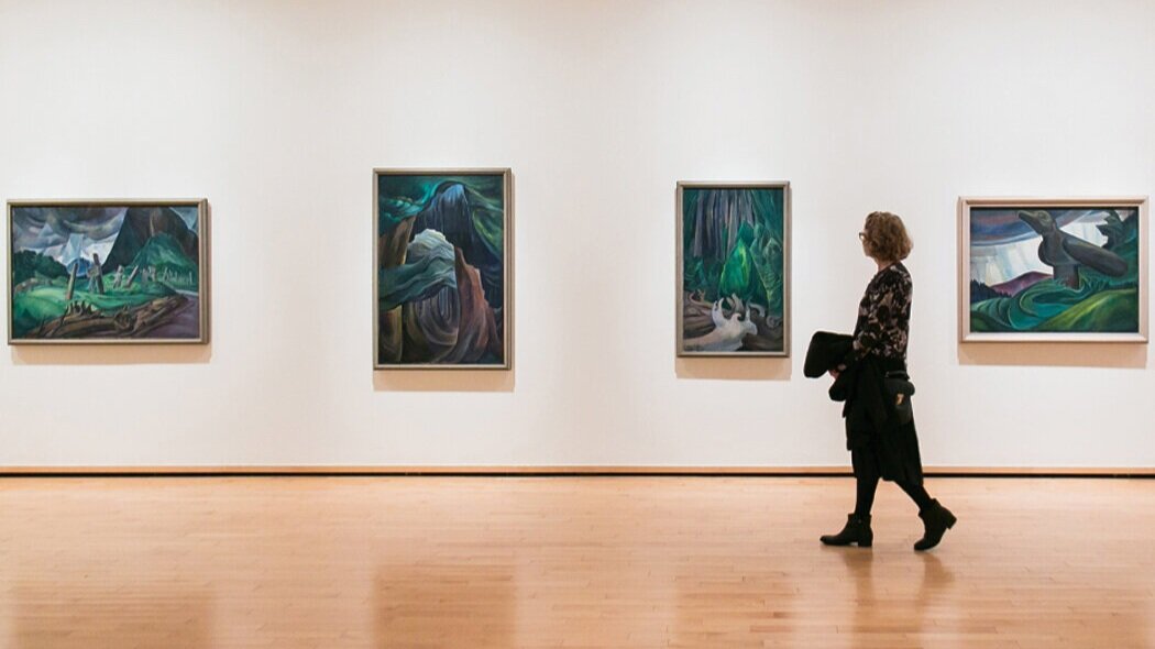 Images from the Vancouver Art Gallery’s collection of Emily Carr’s work. Photo by Pardeep Singh