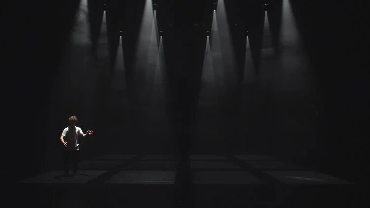 Isak Enquist in How to Say Goodbye. Photo by Burkeville Productions