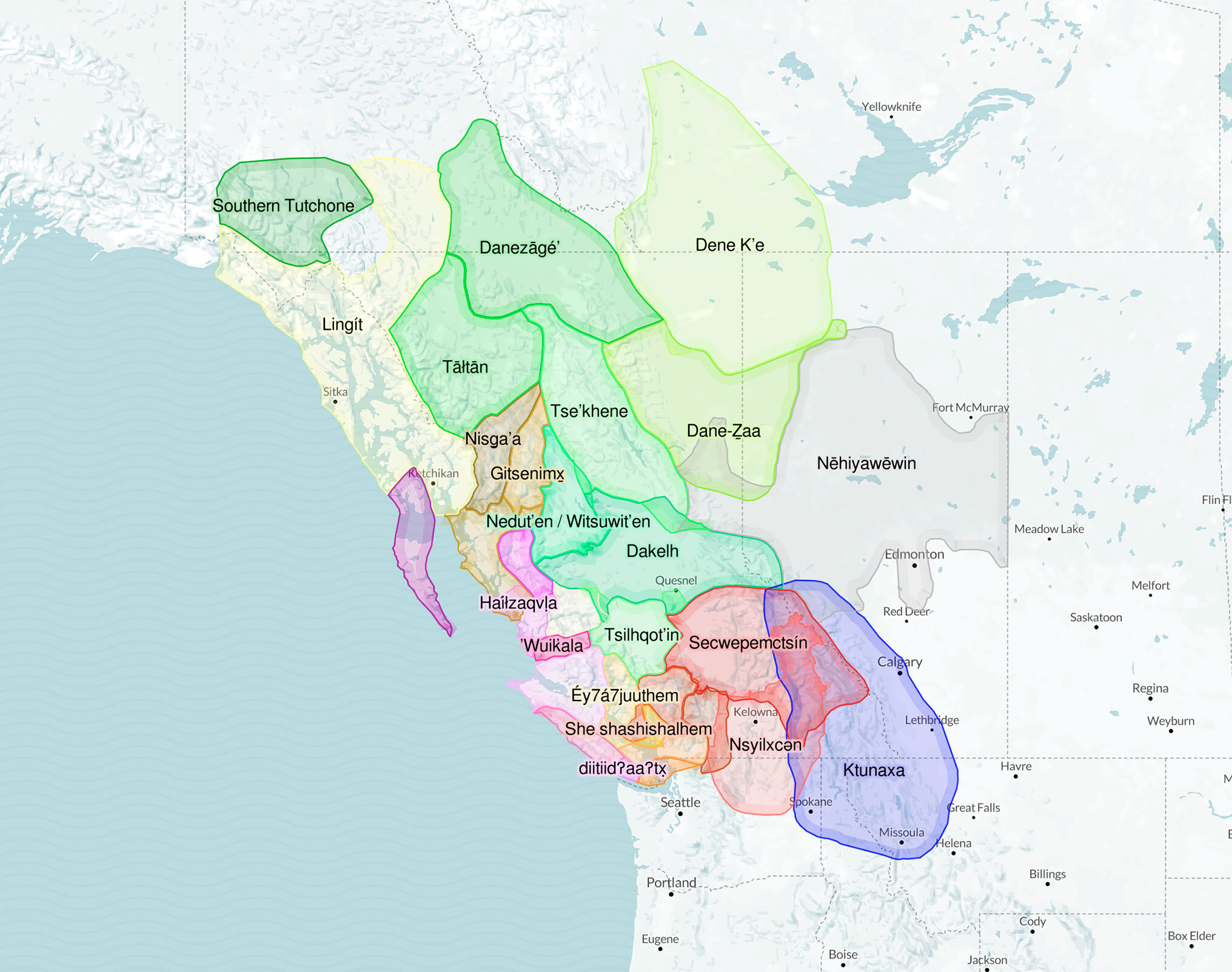 First peoples map of b c showcases indigenous art languages and