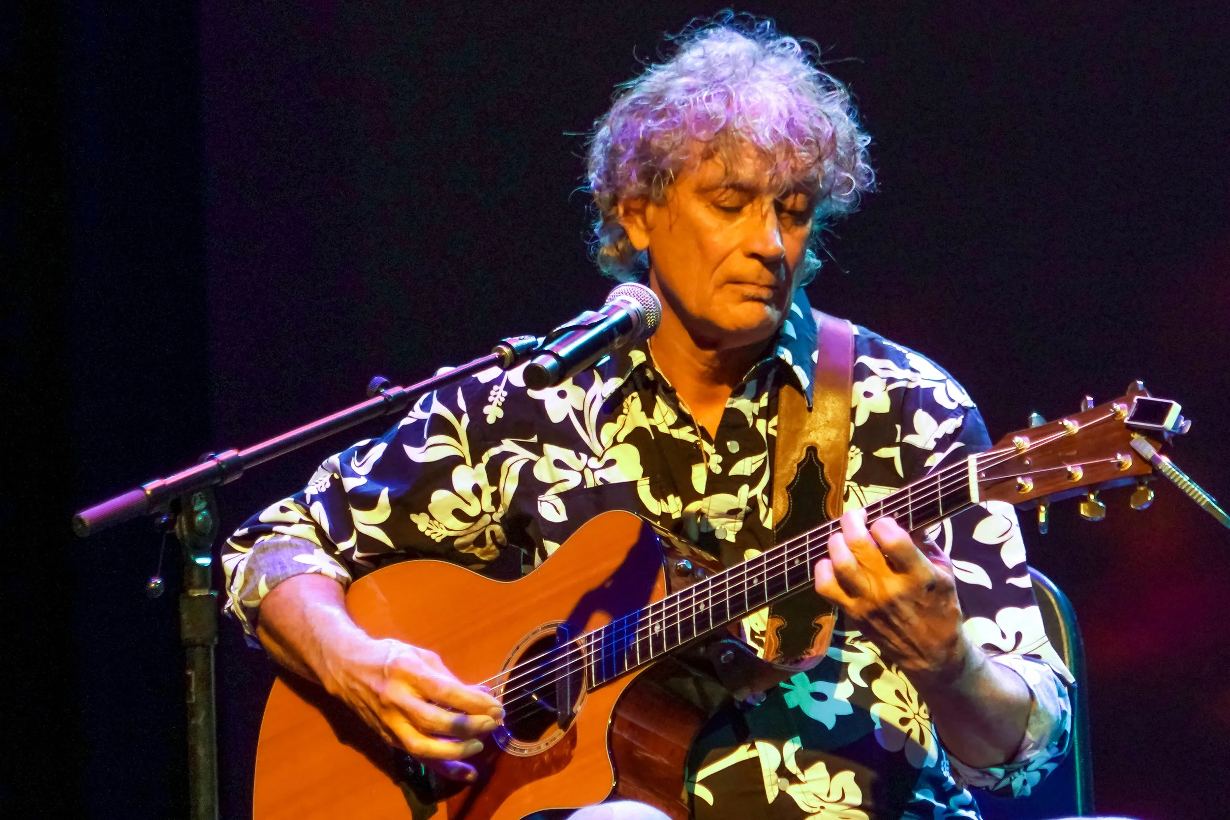 Tropical winds of Hawaii blow through International Guitar Night with slack-key great Jim "Kimo" West
