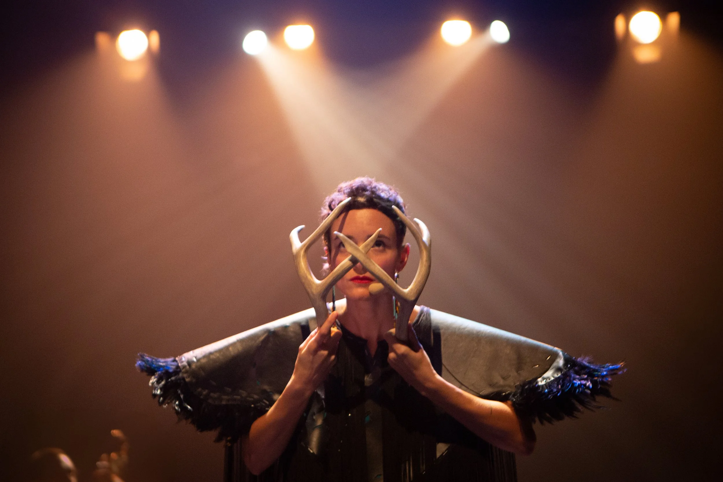 Moe Clark ignites the stage with Feast of the Invisible