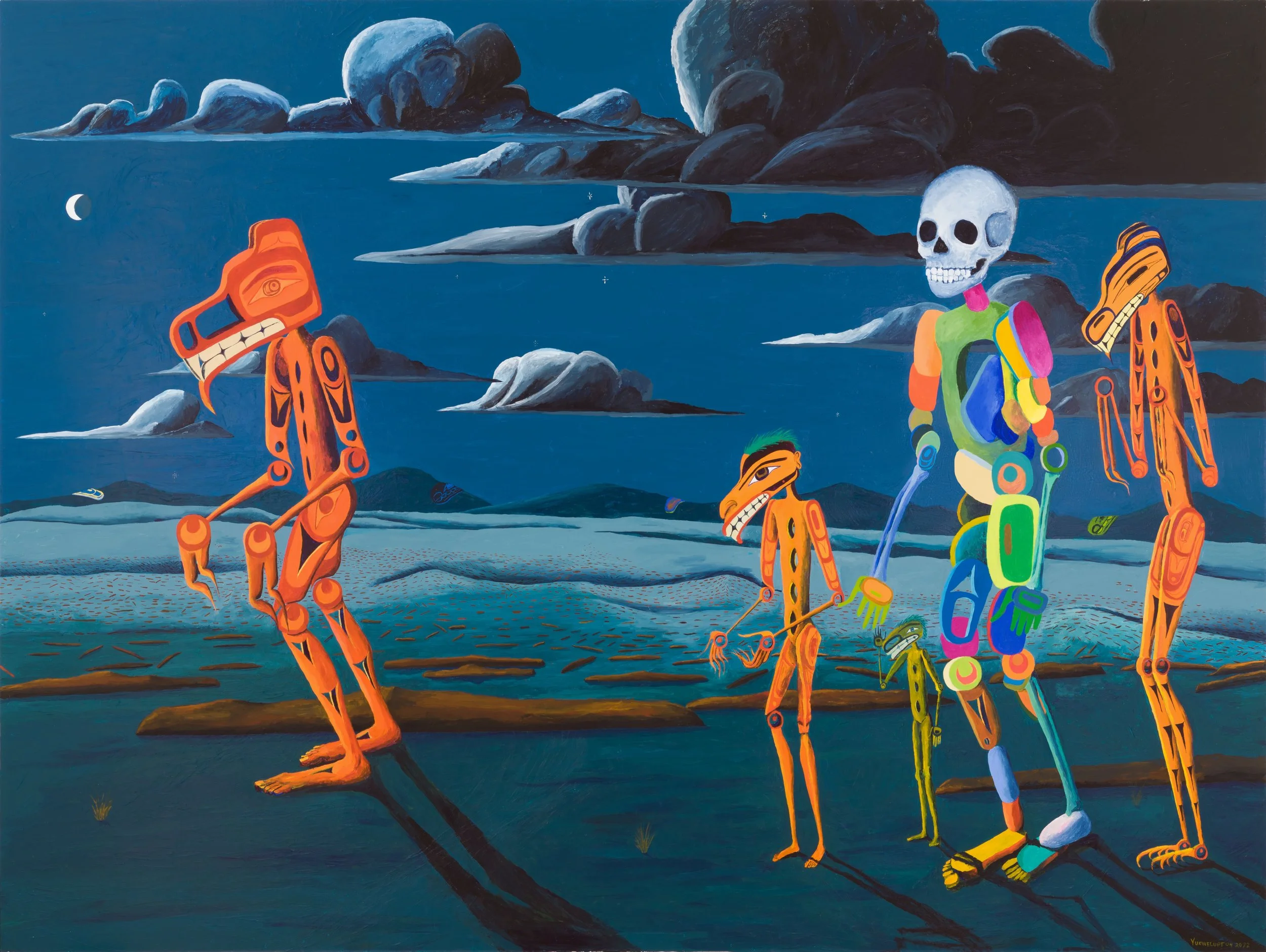 Lawrence Paul Yuxweluptun's large-scale new canvas hits auction block in support of residential-school awareness and survivors 