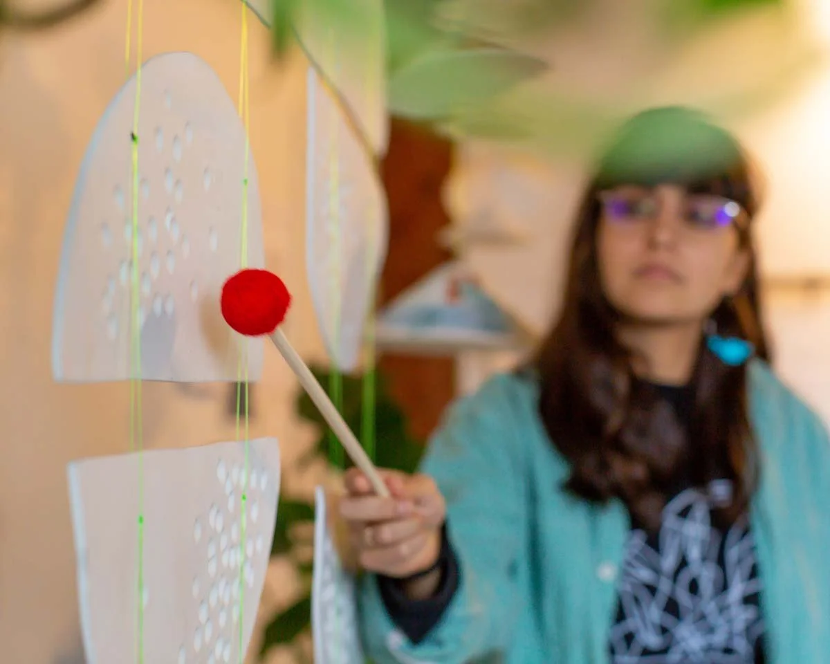 The sounds of ceramics at performance-installation Moon Bells / Symbiotic, June 12 at the Annex