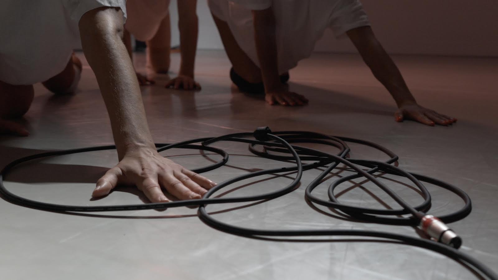 In Core/Us, Vanessa Goodman choreographs sound, movement, and cables at Dancing on the Edge