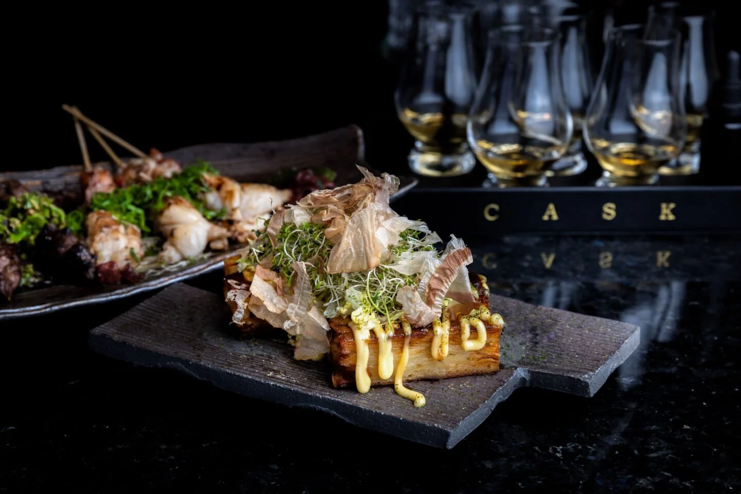 At Cask Whisky Bar, chef William Lew makes food that's meant to shine with spirit