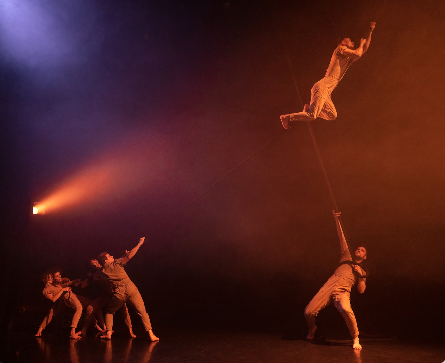 Dance review: Through emotion and aerial movement, Throe throbs with a sense of yearning