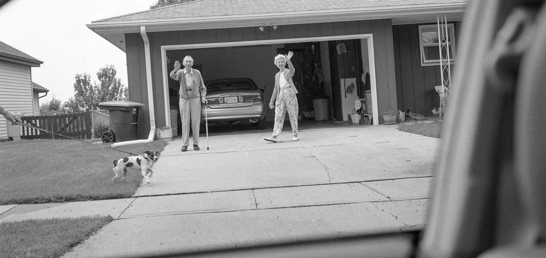 At the Polygon Gallery, Leaving and Waving chronicles 27 years of parents saying goodbye in the driveway