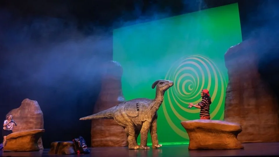 Puppets, animatronic reptiles are part of the action in A Dinosaur Tale, March 18 and 19