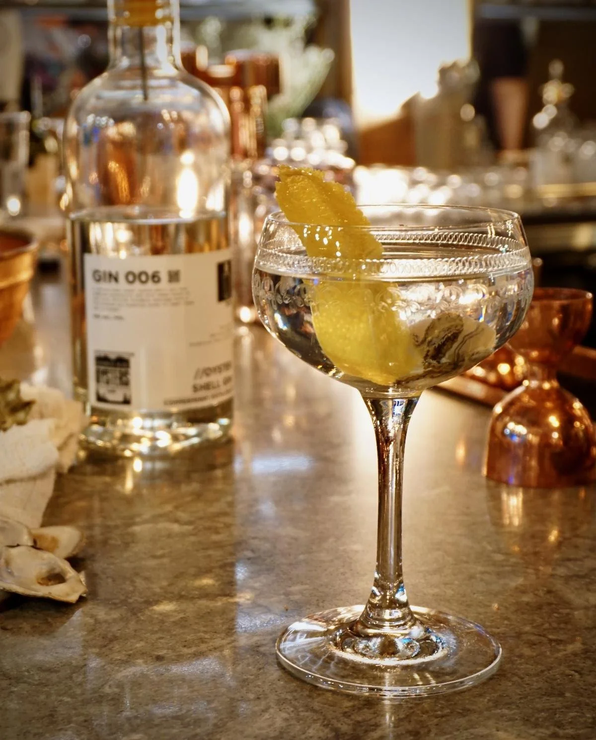 Oysters and Cocktails Pop-Ups return to stylishly set bar with new sea-worthy gin