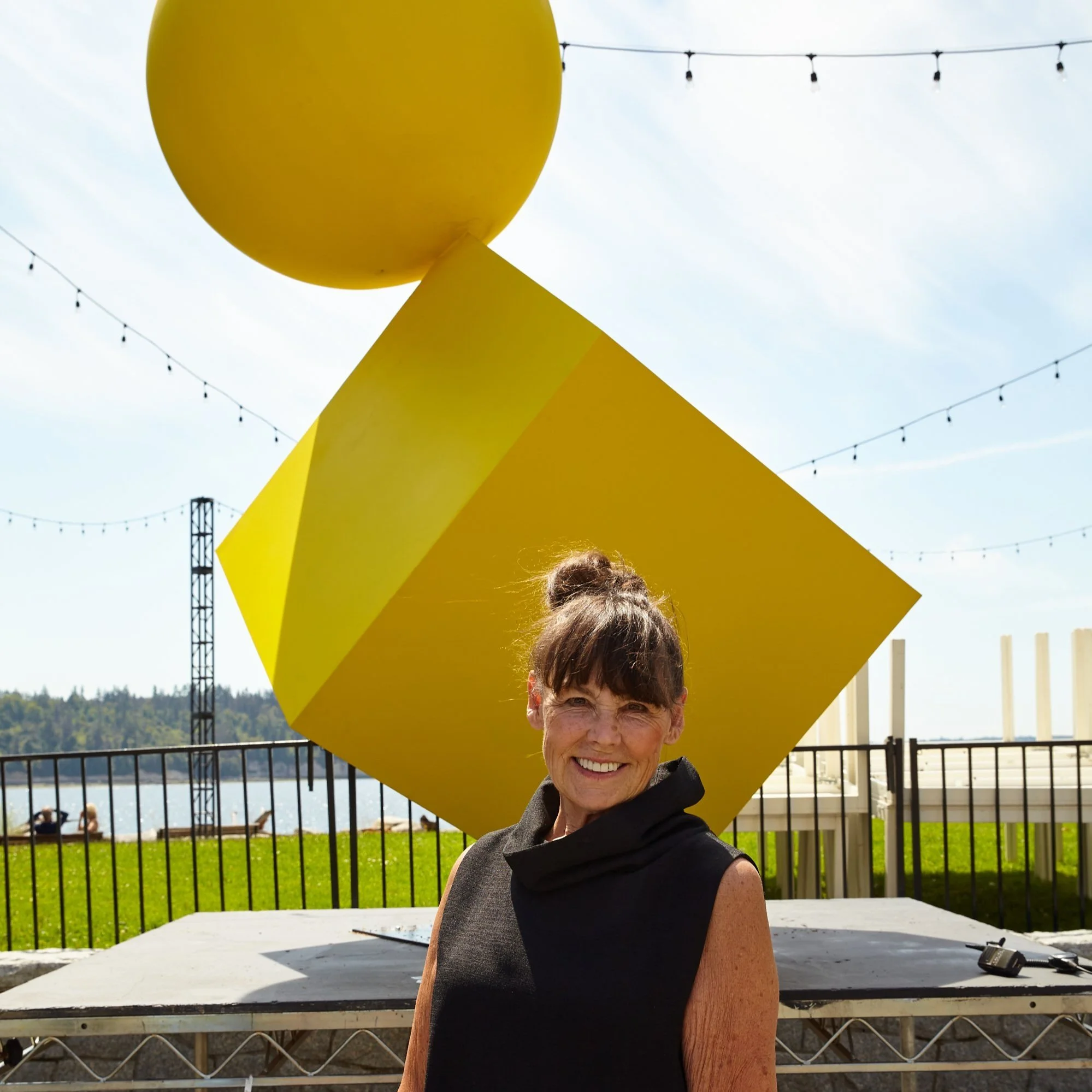 Martha Sturdy's One World sculpture installed on West Van waterfront for Harmony Arts Festival
