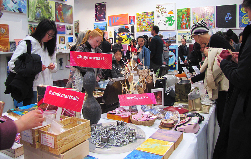 Emily Carr University invites guests to its 50th annual Student Art Sale, November 23 to 25