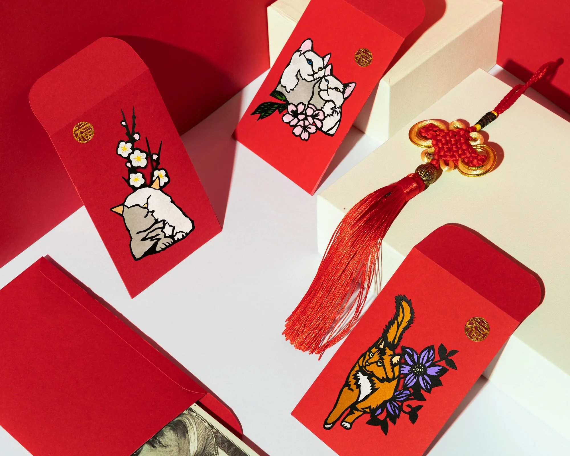  Vancouver artists put custom spins on Lunar New Year red envelopes for Get Lucky Art Show