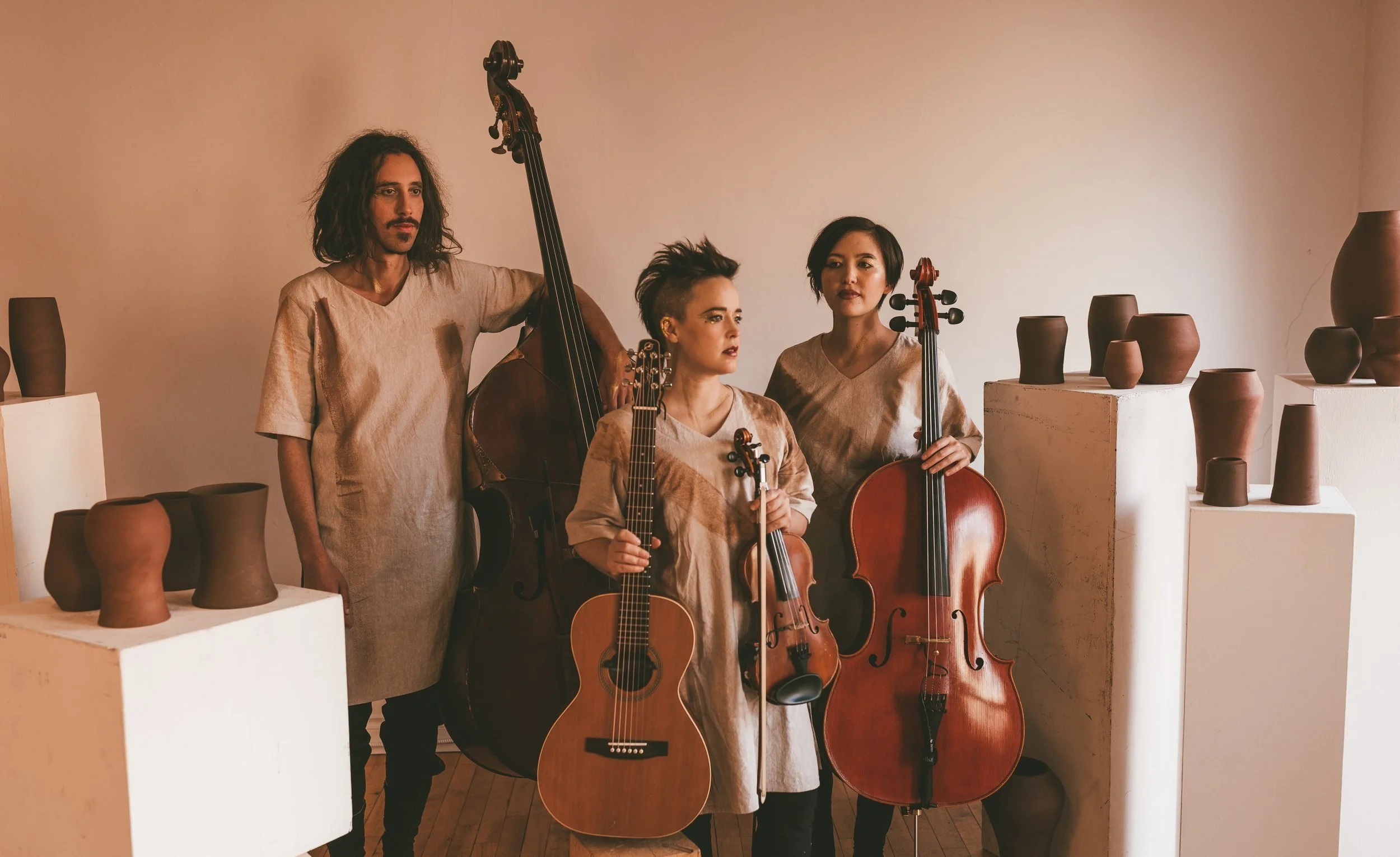 Anvil Theatre hosts Raine Hamilton String Trio in acoustic chamber-folk concert, May 4