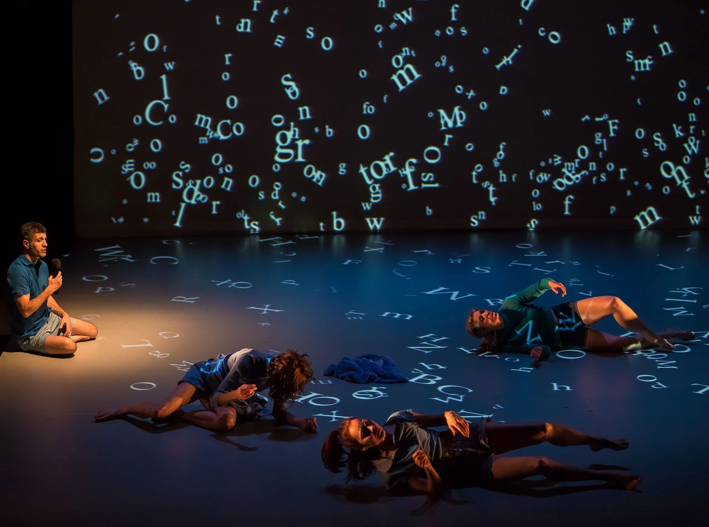 Eunoia's wordplay infuses dance, projections, score, and costumes at the Firehall Arts Centre