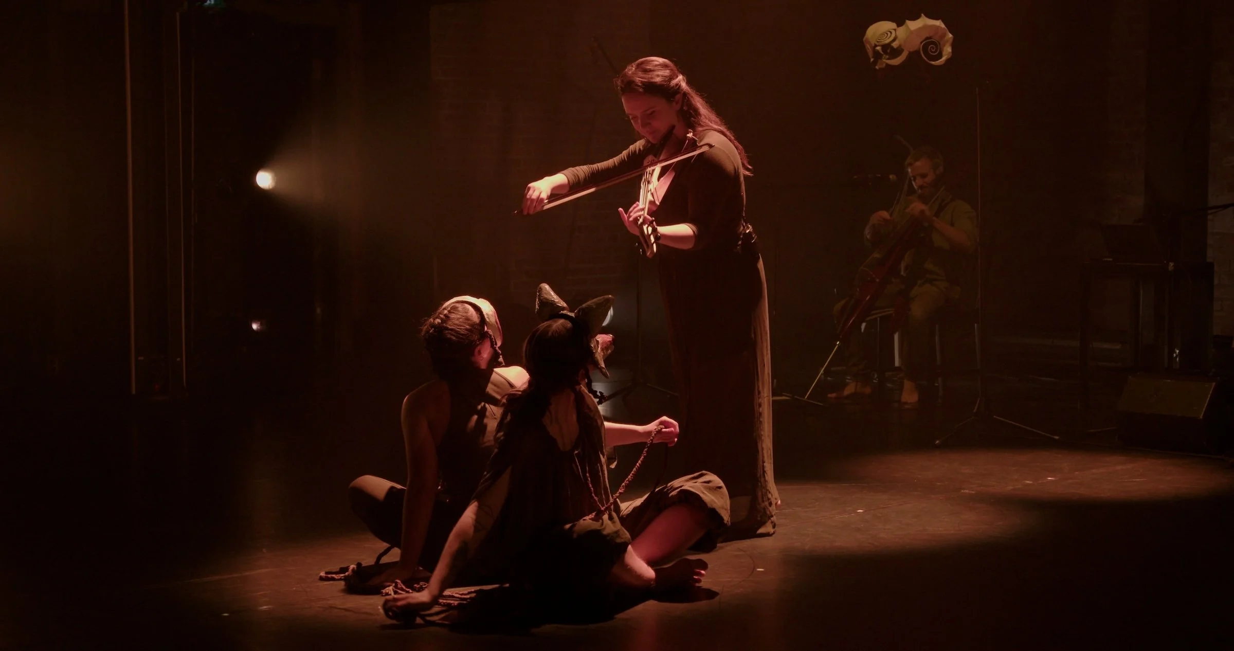 Dance review: Agrimony melds indie concert, movement, and masks into spellbinding new hybrid