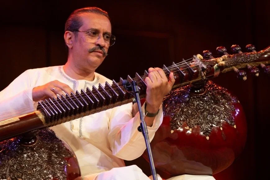 Bahauddin Dagar plays rudra veena at the Chan Centre for the Performing Arts, November 23