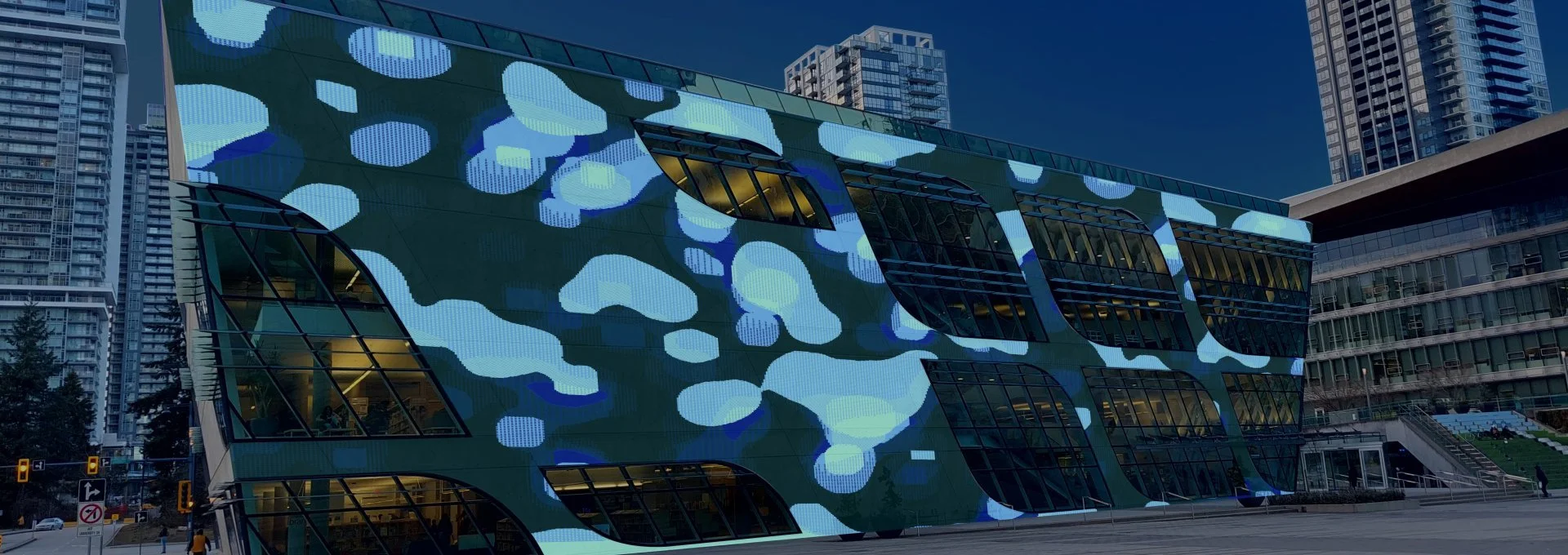 Surrey Art Gallery’s UrbanScreen returns with Nicolas Sassoon's mesmerizing pixel animations