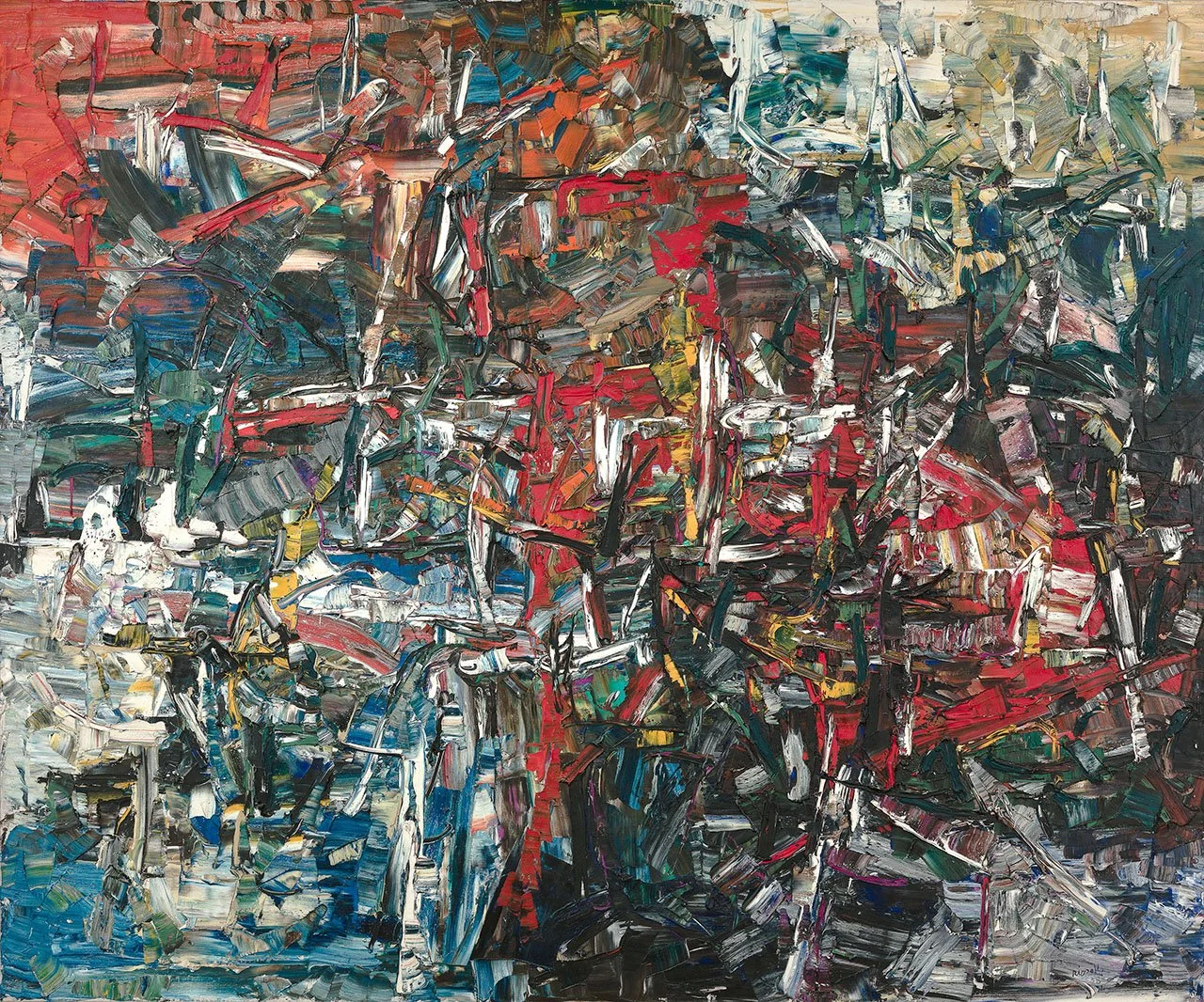 Monumental exhibition Riopelle: Crossroads in Time preserves a Québécois abstract artist's legacy