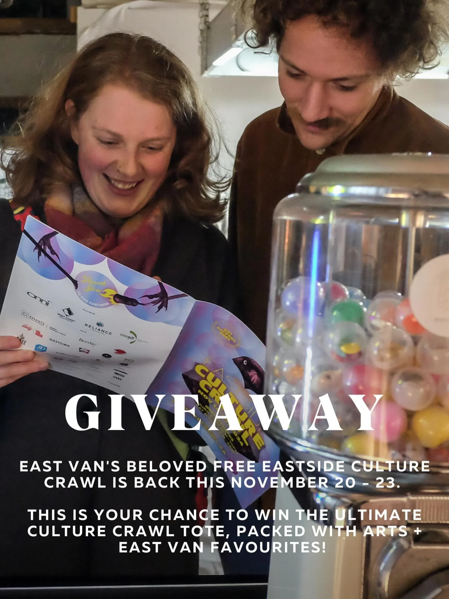 GIVEAWAY!

East Van&rsquo;s beloved FREE Eastside Culture Crawl is back this November 20 - 23. At over 80 buildings around the Eastside Arts District, with 500+ artists participating, this event showcases Vancouver&rsquo;s painters, jewelers, sculpto