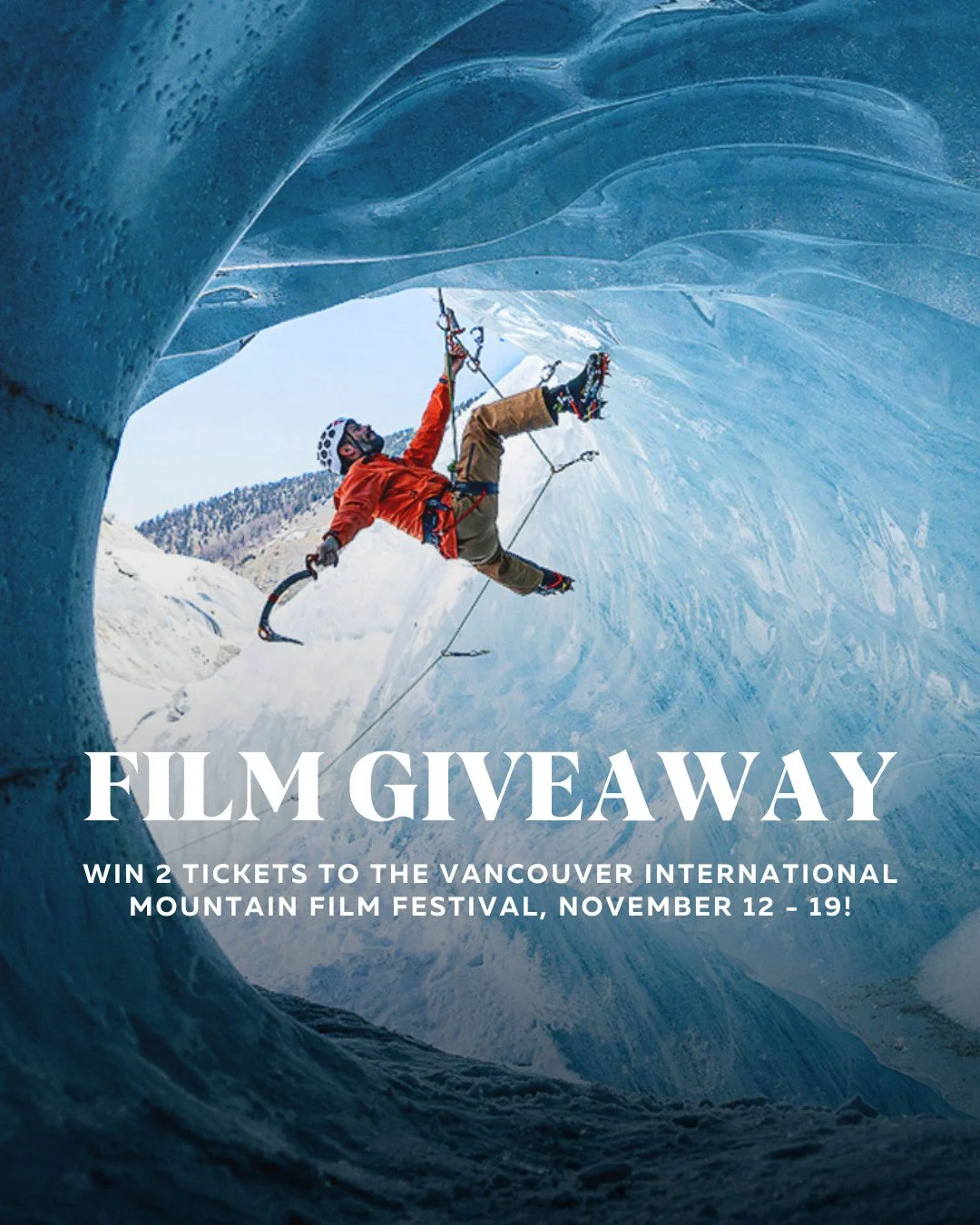 GIVEAWAY!⁠
⁠
The VIMFF 2025 Fall Series is coming soon, with 11 unforgettable shows, 35+ films, and stories that will move you from the edge of your seat to the heart of the mountains. ⁠
⁠
Enjoy jaw-dropping films, special guest speakers and more in 