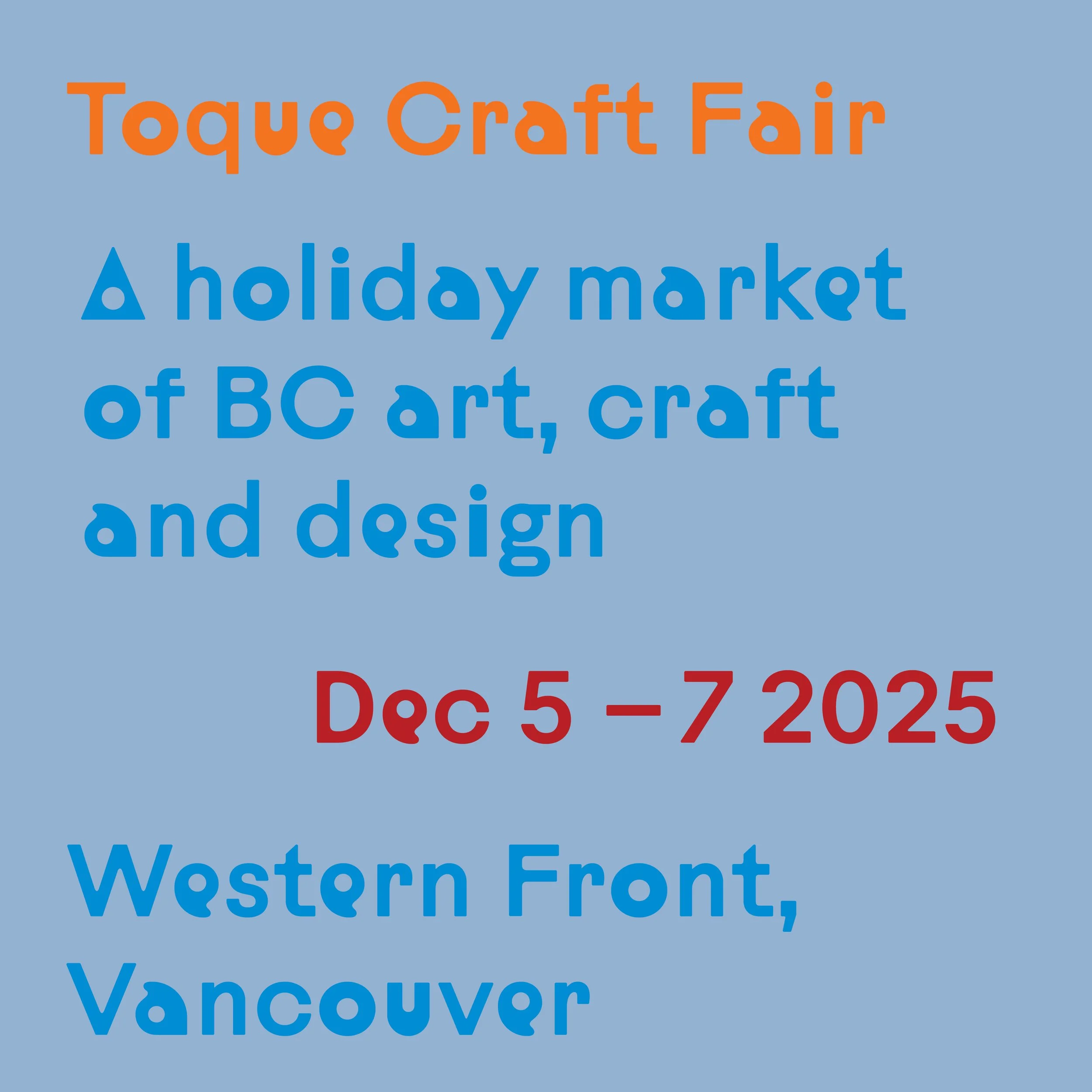 Support local and shop BC artisans at Toque Craft Fair