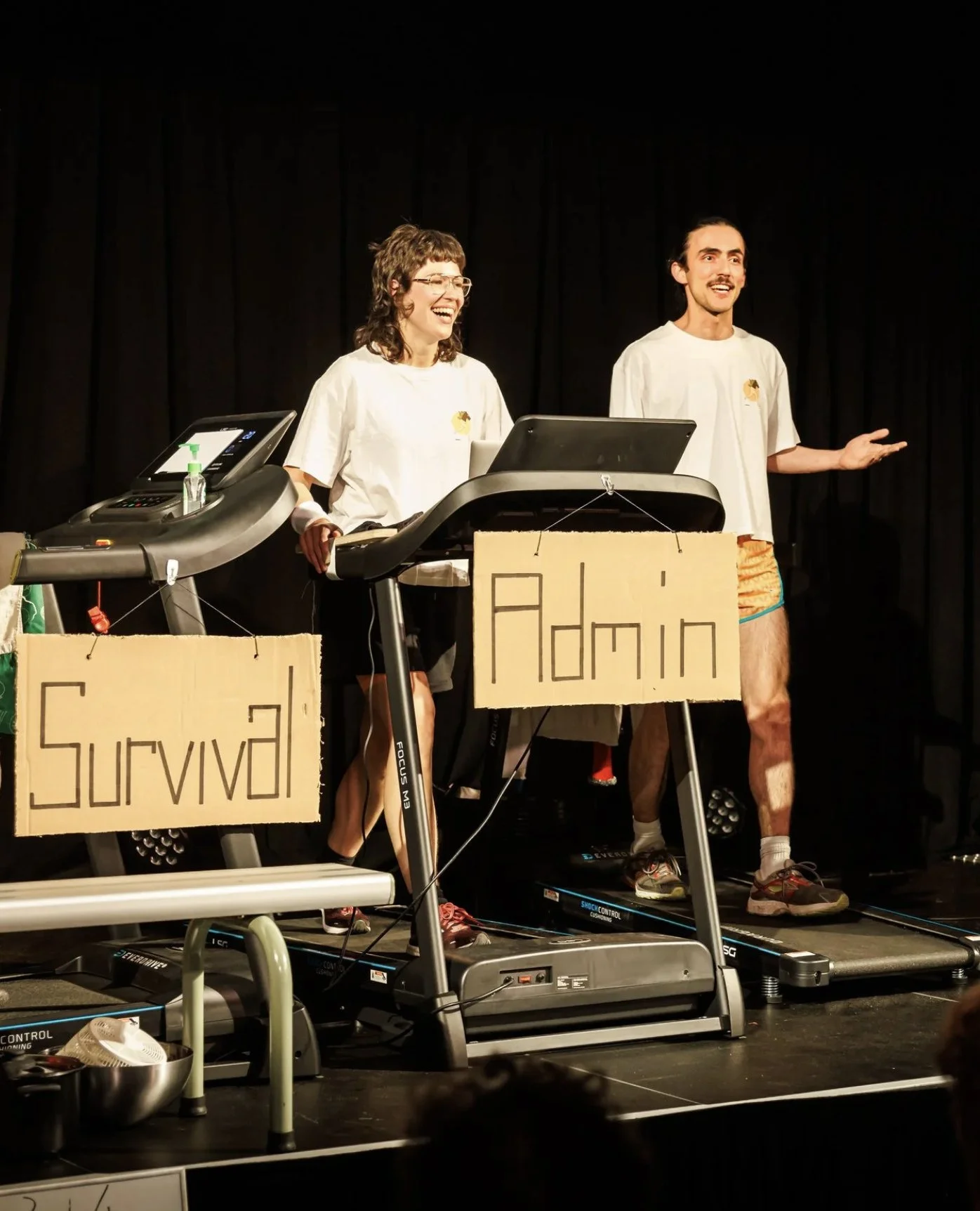 Cue the chaos as Burnout Paradise entices an audience to pitch in together.⁠
⁠
Amid the laughter and DIY signs, Pony Cam show at The Cultch captures a world where we can&rsquo;t step off the ever-racing treadmill. Head to Stir for the full theatre re