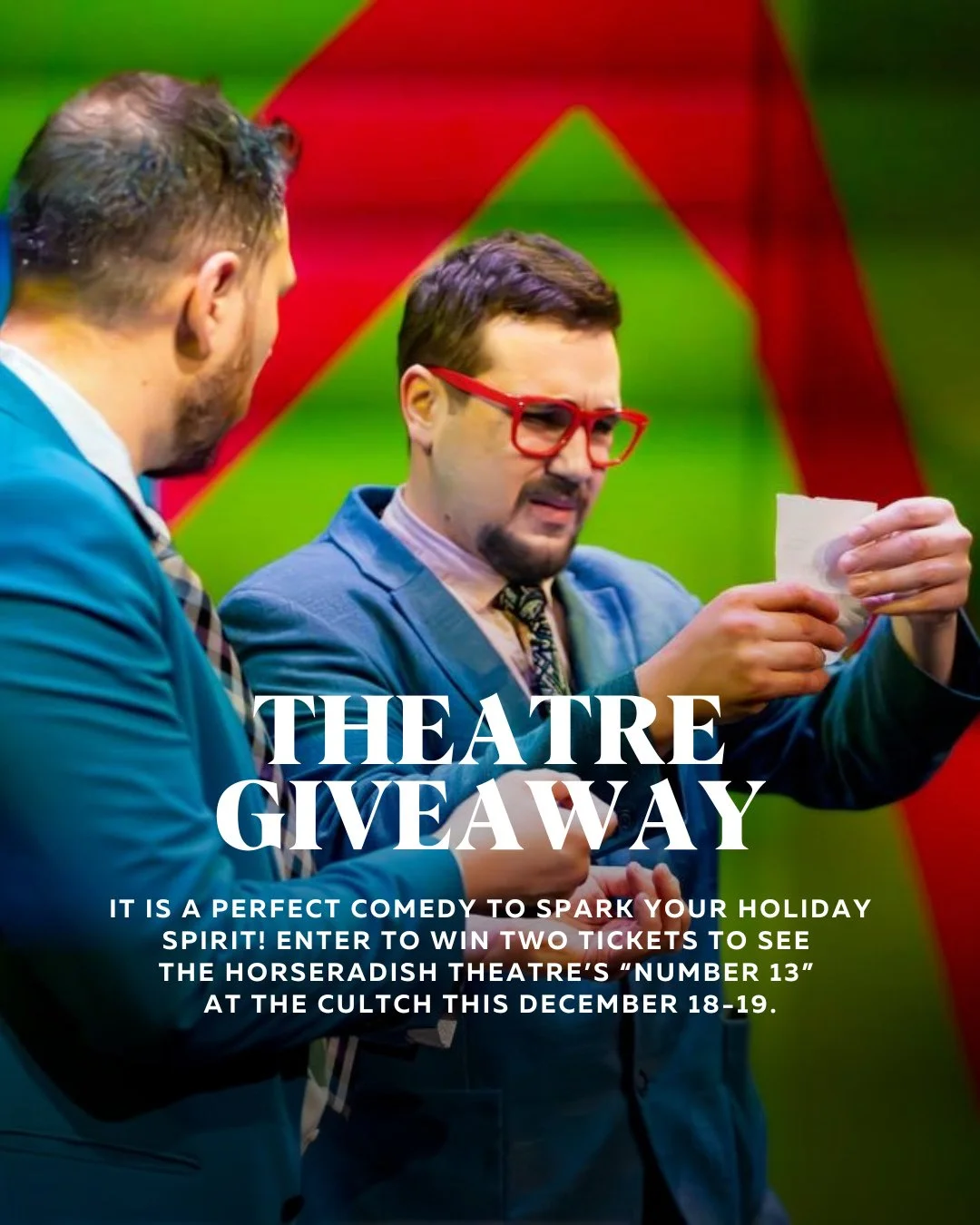 THEATRE GIVEAWAY⁠
⁠
Vancouver&rsquo;s first Slavic-Accented Theatre, founded by Ukrainian and Russian newcomers, brings its signature farce &ldquo;Number 13&rdquo; to The Cultch this December 18 &amp; 19! ⁠
⁠
A cozy hotel room. He. She. A romantic ev