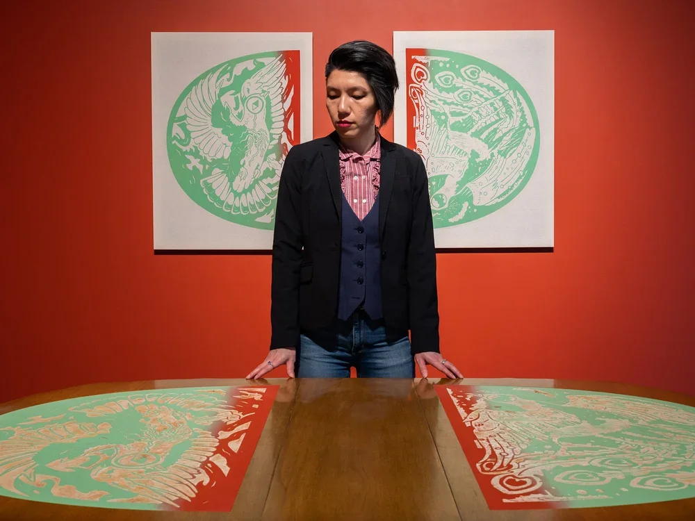 At grunt gallery, Jenie Gao transforms paper, wood, and familial lore into reimagined keepsakes