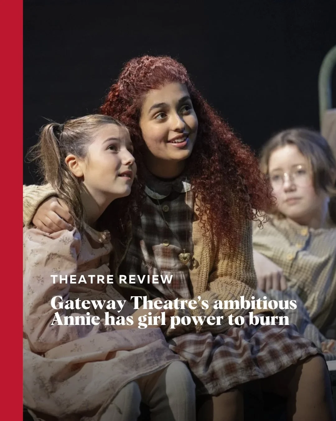 Energized title-role performance by Azaleah Korn leads an ensemble with a gift for the physical comedy and classic song-and-dance numbers of this beloved musical. 

Head to Stir for the full review of @gatewaythtr&rsquo;s Annie. 

#yvrtheatre #vancou