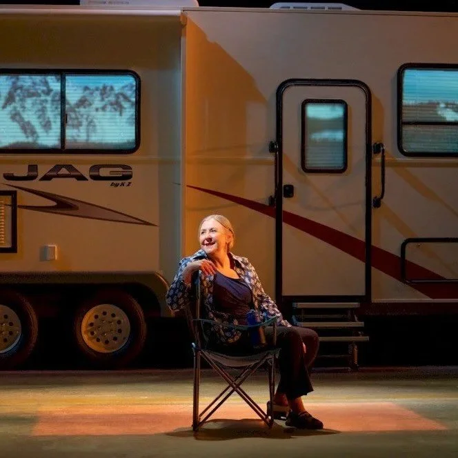 Burning Mom parks its camper at the Kay Meek Arts Centre, the Anvil Theatre, and the Shadbolt Centre for the Arts in January. 

Playwright Mieko Ouchi&rsquo;s story of one woman&rsquo;s self-discovery in the Nevada Desert is rooted in her mother&rsqu