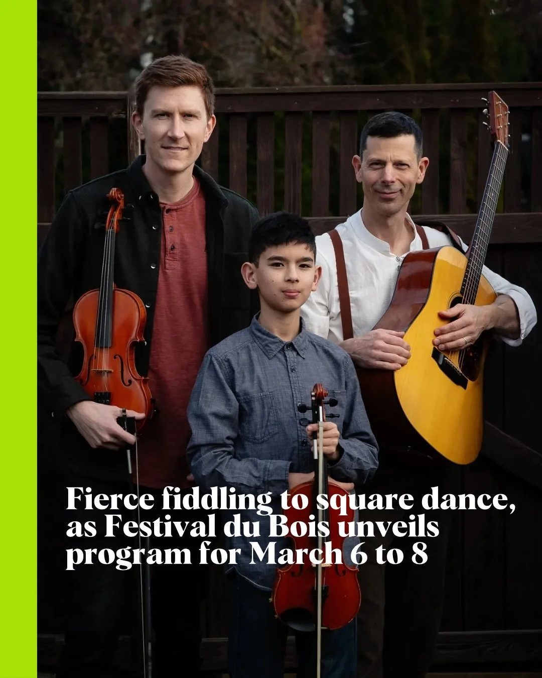 Festival du Bois unveils program for March 6 to 8. 

Fiery fiddling is the connecting thread at this year&rsquo;s annual celebration of francophone culture. Read all the details at Stir. 

#vancouverarts #maillardville #artsandculture #vancouvermusic