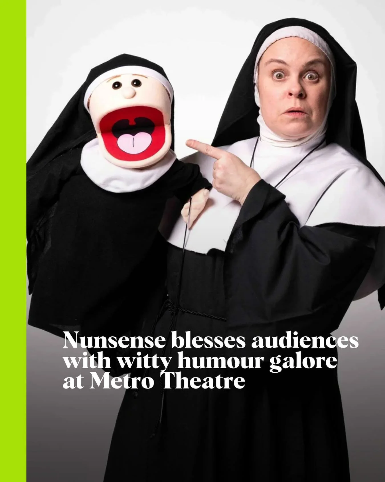 Musical comedy by Dan Goggin stars five nuns on a money-making mission. 

Read more about @metrotheatre&rsquo;s Nunsense at Stir. 

#nunsense #vancouvertheatre #vancouverarts #stirvancouver