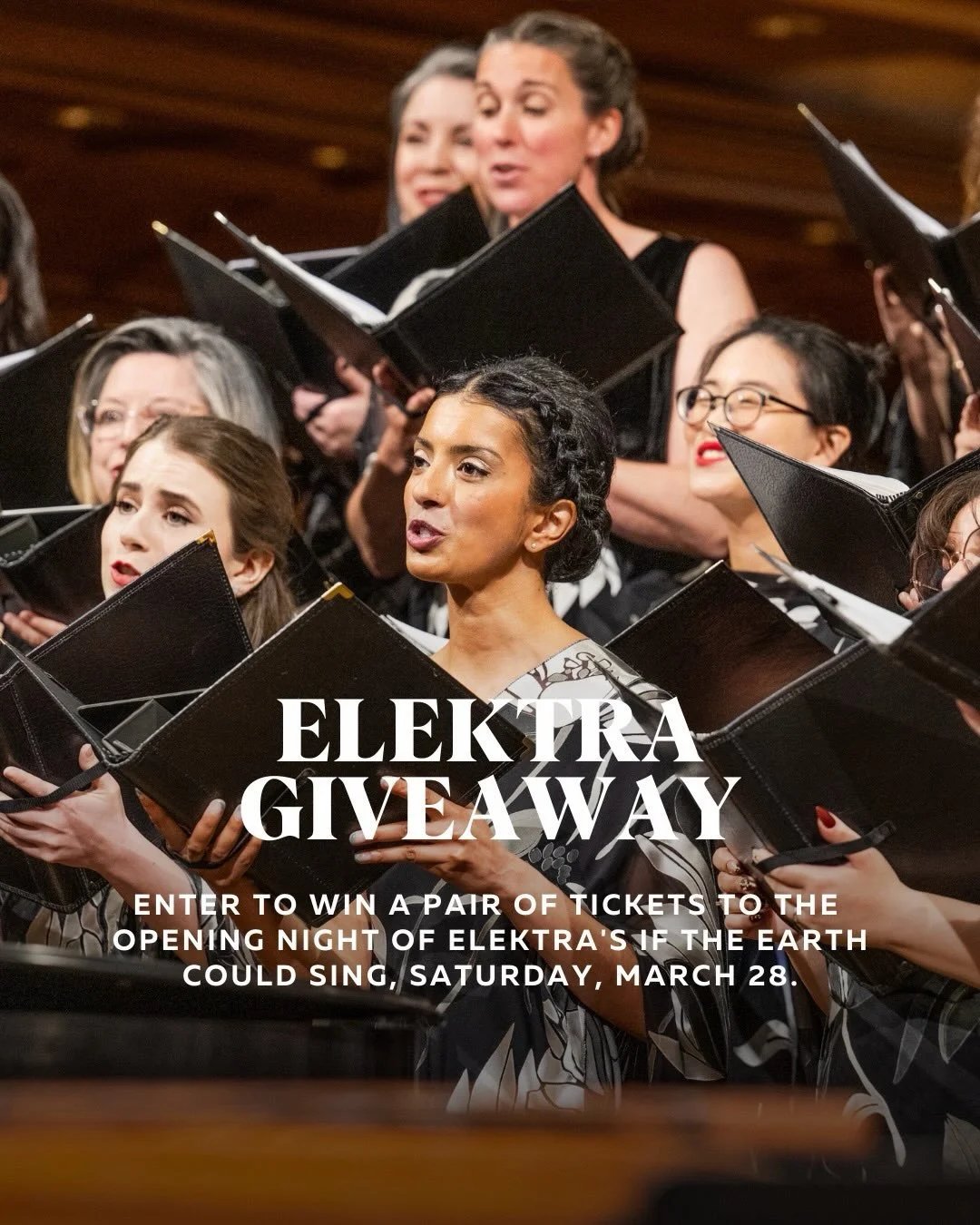 GIVEAWAY

🎟️🎶 Enter to win a pair of tickets to the opening night of Elektra&rsquo;s If the Earth Could Sing, on Saturday, March 28. 

Featuring contemporary Canadian composers and immersive projected visuals, If the Earth Could Sing invites you in