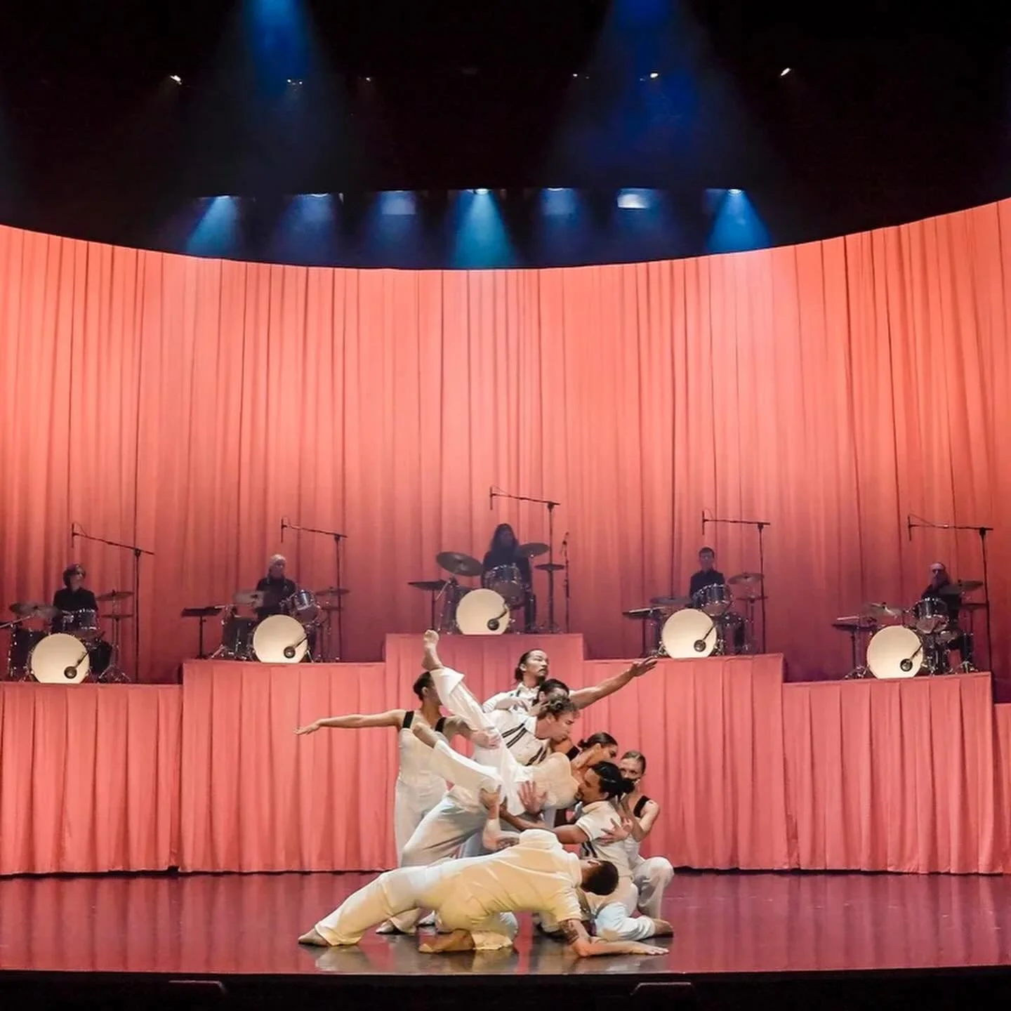 In Stephanie Lake Company&rsquo;s Manifesto, thundering percussion meets dance. 

In this DanceHouse and Vancouver New Music copresentation, the Australian performers feed off the energy of nine drum kits on a stylized stage. 

Read more at Stir.