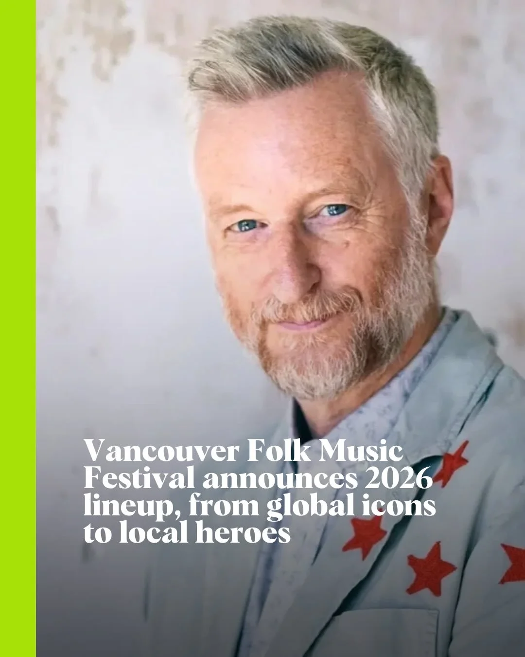 @vanfolkfest has just announced a lineup that includes acts from around the world as well as across Canada for the annual celebration, which takes place July 17 to 19 at ʔəy̓alməxʷ Jericho Beach Park.

Read the details at Stir. 

#folkmusic #vancouve