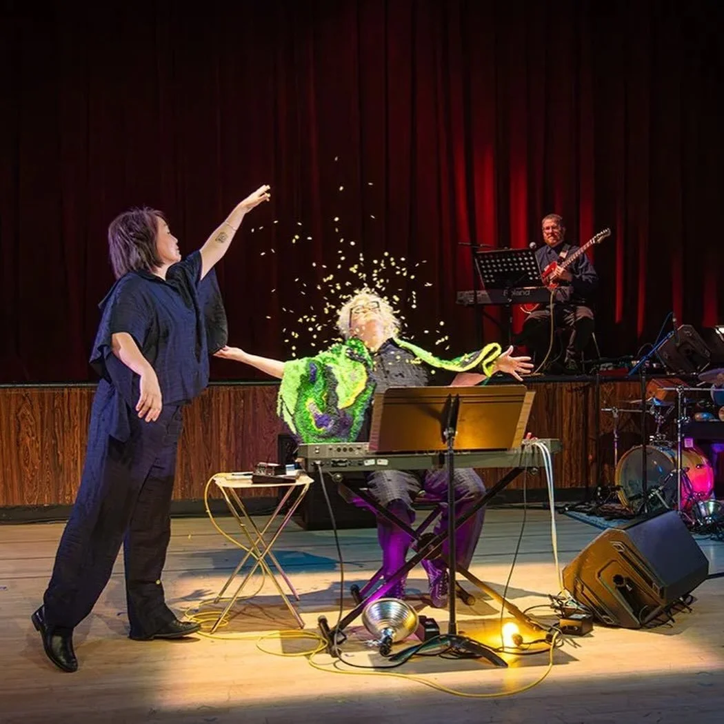 With End of Greatness, Maiko Yamamoto and Veda Hille explore the microscopic and the cosmic. 

Longtime friends and Theatre Replacement collaborators cross genres at The Cultch in a work that explores existence through music, science, lecture, art in