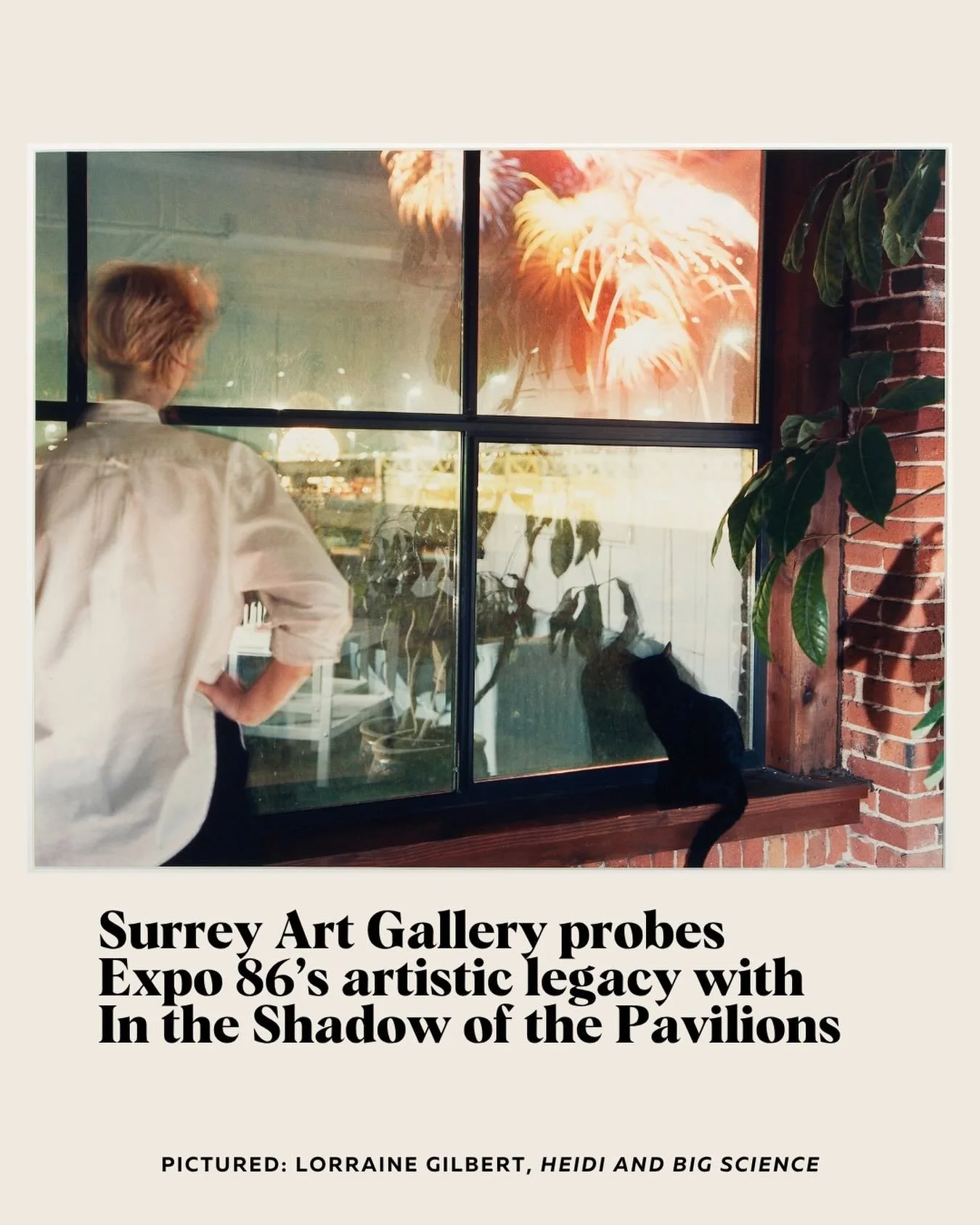 The new @surreyartgal exhibition includes works by a number of artists who were featured in the 1986 world&rsquo;s fair&mdash;and also a few who were excluded. 

Read more about In the Shadow of the Pavilions at Stir. 

#vancouverart #expo86 #artexhi