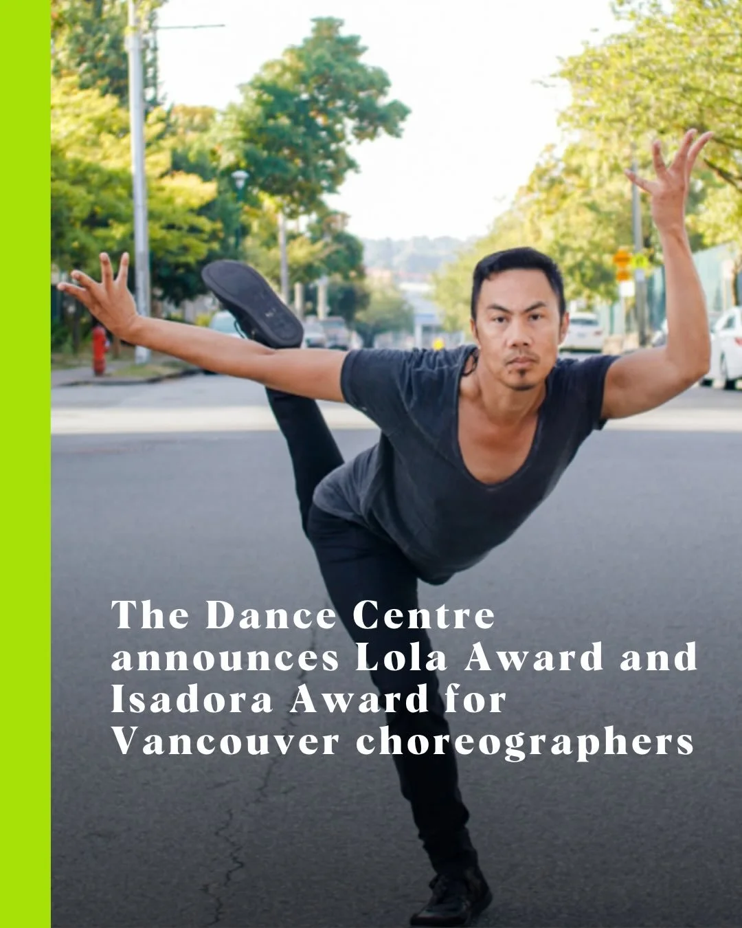 Ziyian Kwan and Alvin Erasga Tolentino win top B.C. dance artist prizes. 

Read more at Stir. 

#dance #danceawards #vancouverarts