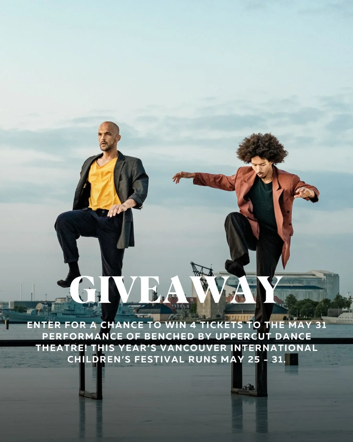 GIVEAWAY 

This is your chance to head down to Granville Island for the Vancouver International Children&rsquo;s Festival, running from May 25 to 31. Enjoy spectacular performances from around the globe for kids and families of all ages! 

🎟️ Enter 