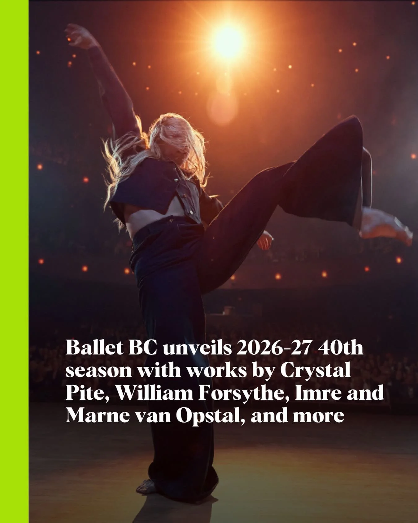 Ballet BC celebrates its 40th season. Head to Stir for all the details. 

#balletbc #ballet #contemporarydance #vancouverdance
