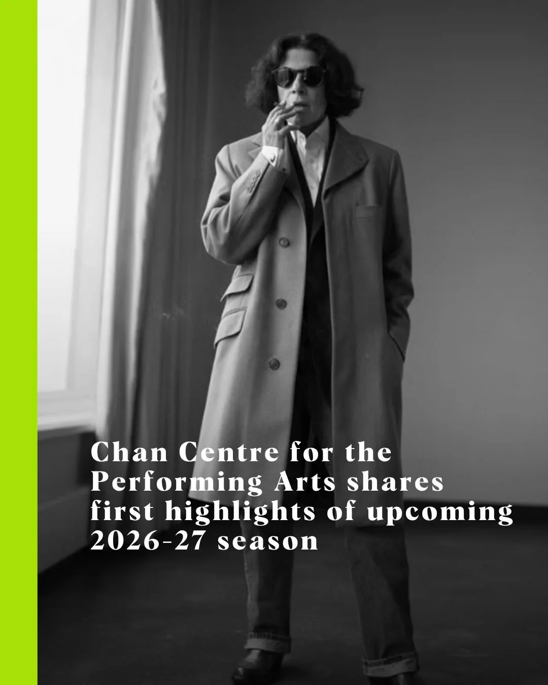 Ang&eacute;lique Kidjo, Naomi Klein, Branford Marsalis, and Fran Lebowitz are just a few of the big names headed to the UBC venue @chancentreubc. 

Find the full announcement at Stir. 

#vancovuerarts #vancouvermusic #chancentre #performingarts