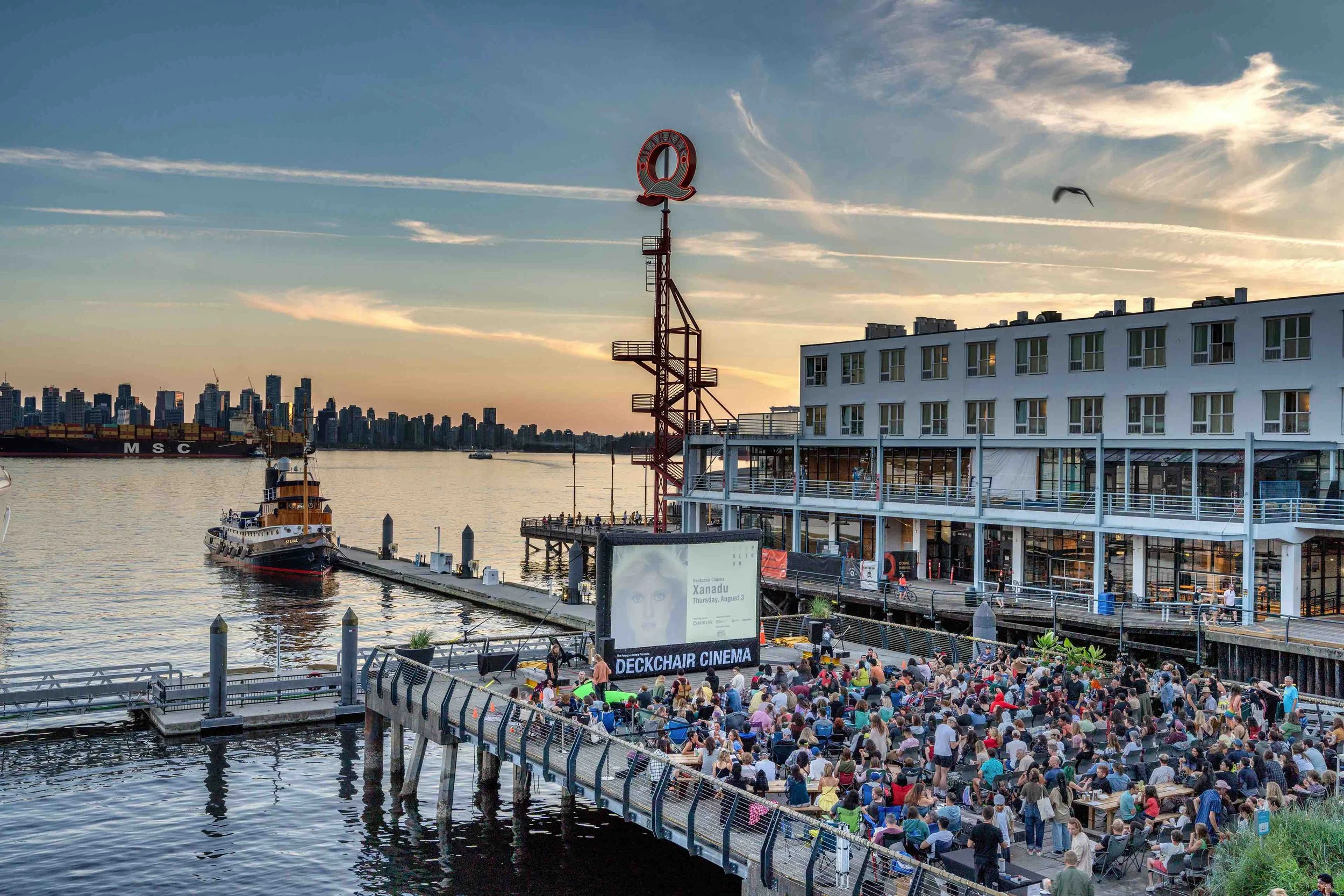Deckchair Cinema returns to The Polygon Gallery's waterfront Cates Deck this summer, starting June 25