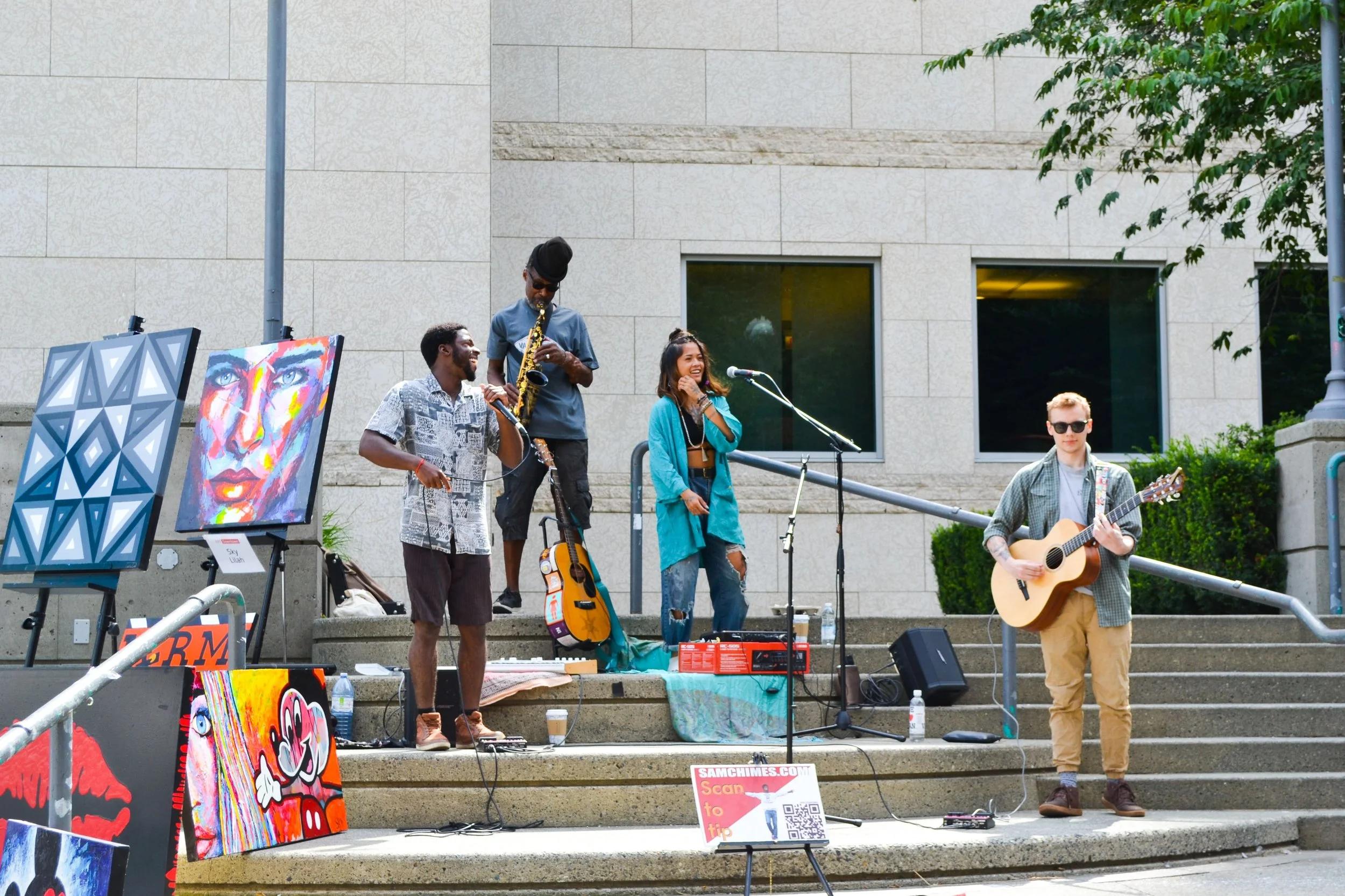 Art Downtown brings painting, local talent, and some welcome creative chaos to city’s core, on Thursdays, July 2 to 23