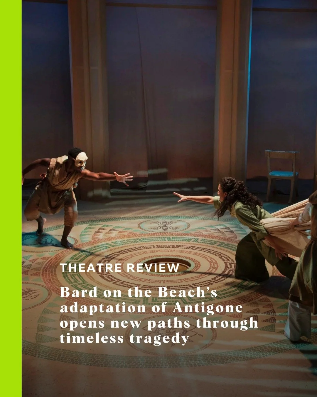 Bold update by Kate Besworth brings mythic figures closer to us while continuing to ask the ancient questions posed by Sophocles. 

Head to Stir for our review of @bardonthebeachs adaptation of Antigone.

#bardonthebeach #vancouver #vancouverarts #th