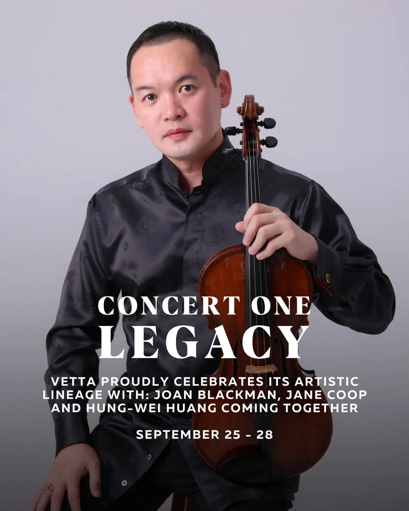 Vetta proudly celebrates its artistic lineage: Joan Blackman, former Artistic Director for nineteen transformative years, and the esteemed pianist Jane Coop, long cherished by Vetta audiences, share the stage with Vetta&rsquo;s newly appointed Artist